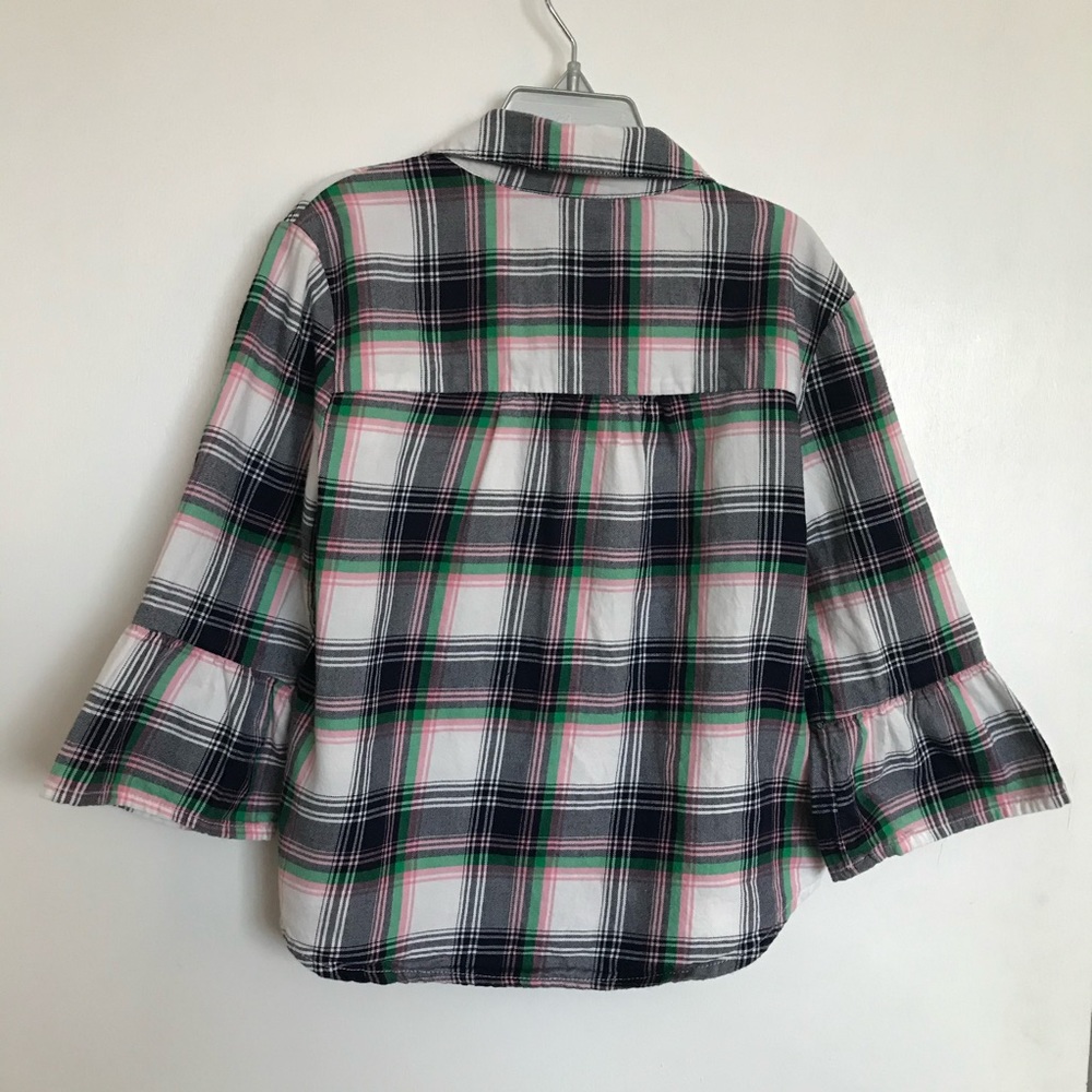 Gap Girl Plaid Top - Size S - Picture 10 of 10